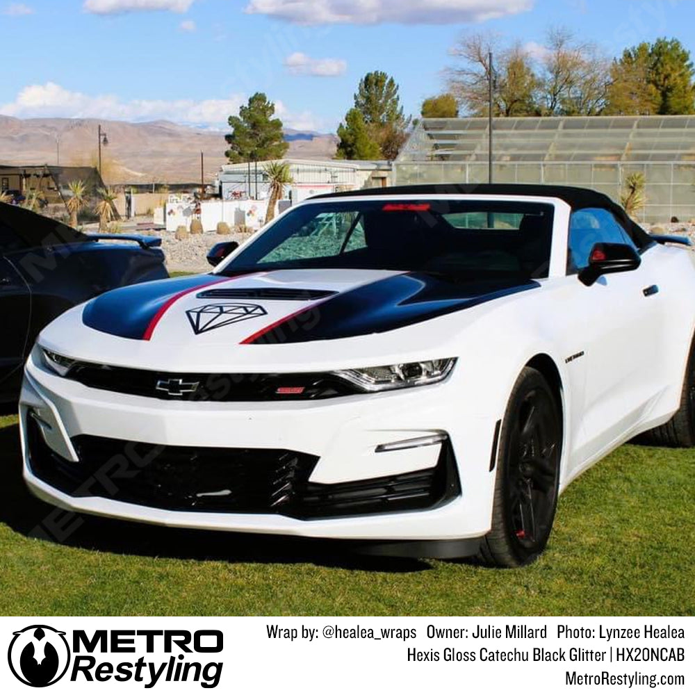 black camaro stripes wrap