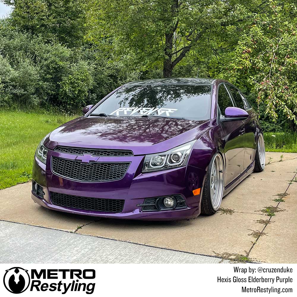 Hexis Gloss Elderberry Purple Vinyl Wrap | HX20352B
