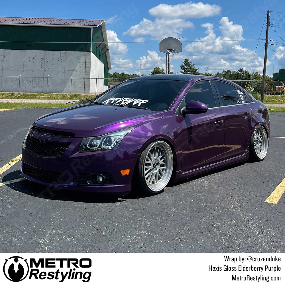 Hexis Gloss Elderberry Purple Vinyl Wrap | HX20352B