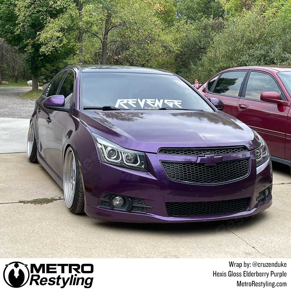 Hexis Gloss Elderberry Purple Vinyl Wrap | HX20352B
