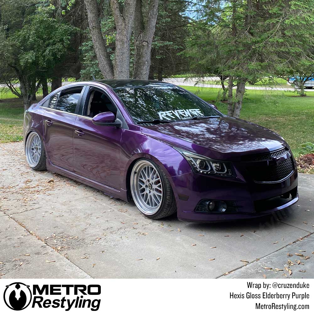 Hexis Gloss Elderberry Purple Vinyl Wrap | HX20352B