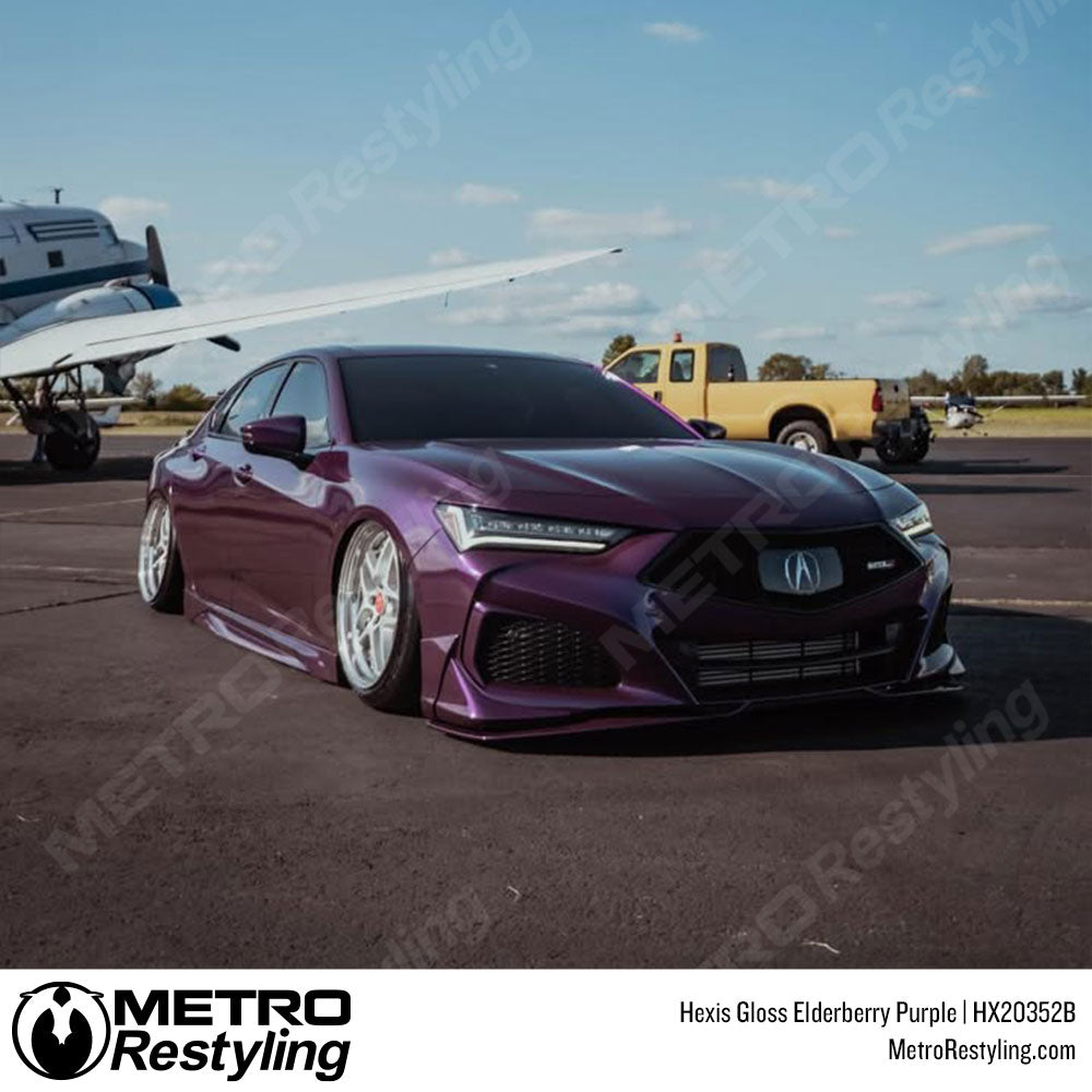 dark purple acura wrap