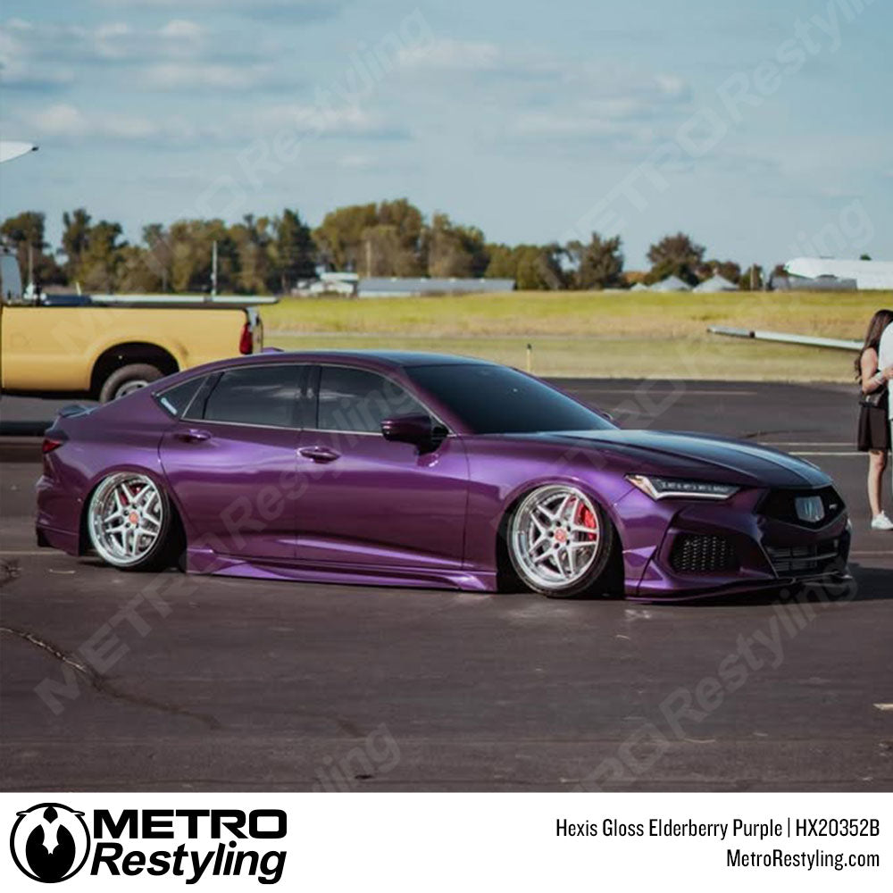 dark purple acura wrap