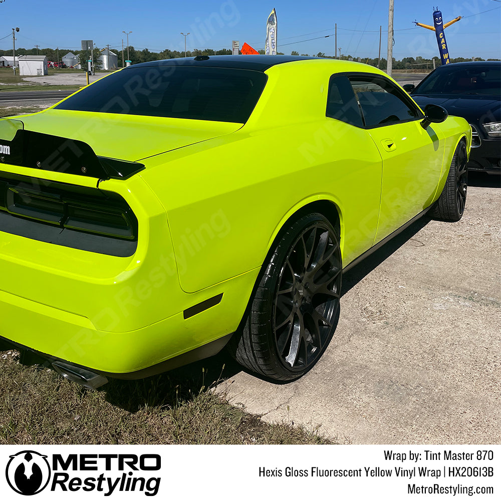 fluorescent yellow vinyl