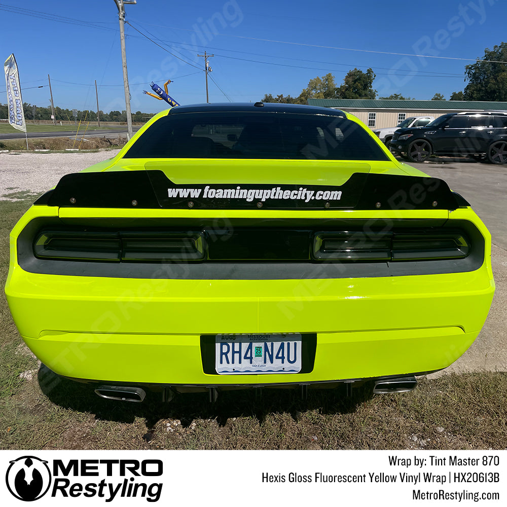 gloss fluorescent yellow wrap