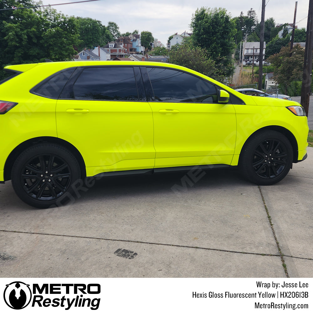 Ford Wrapped Gloss Fluorescent Yellow Vinyl