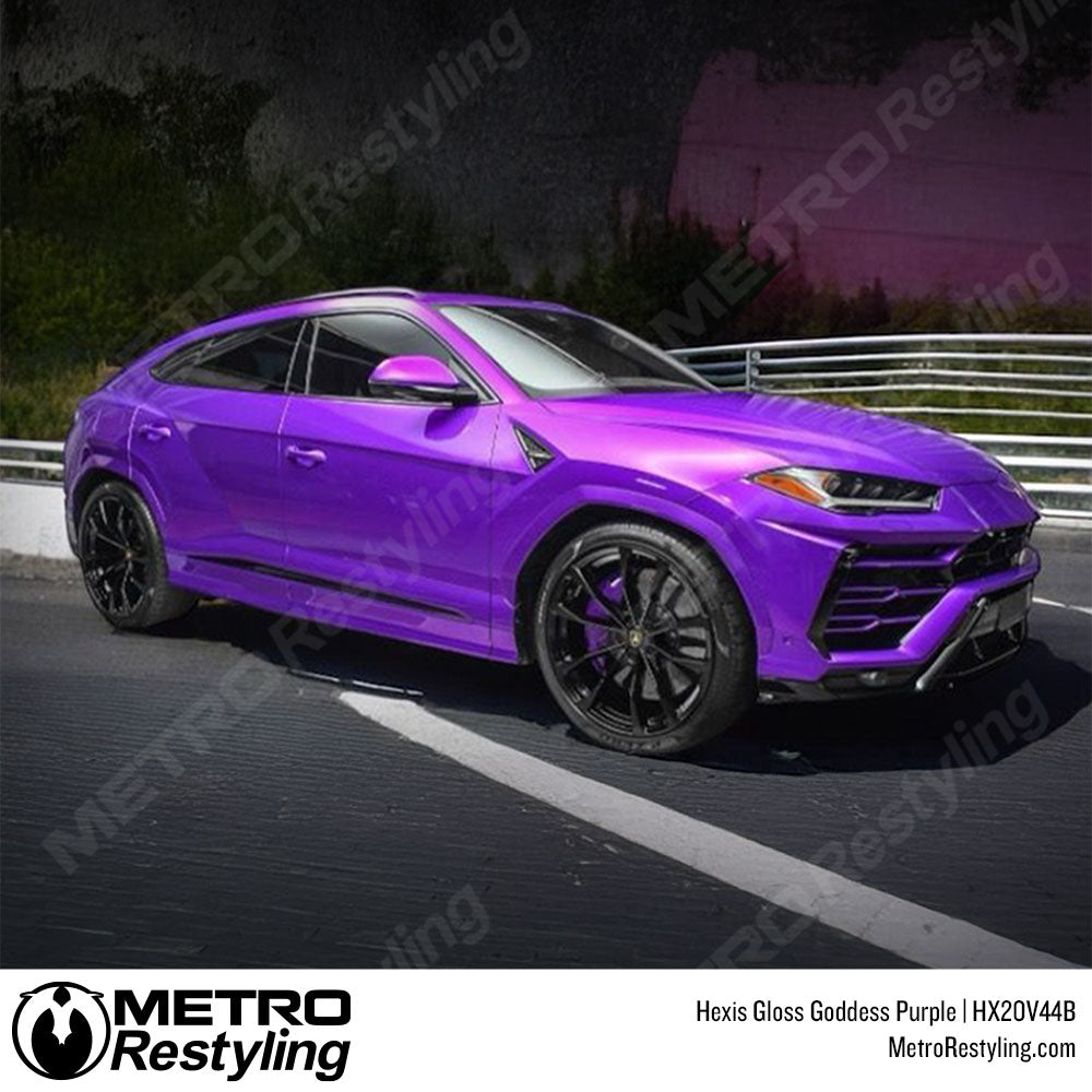 gloss purple car wrap