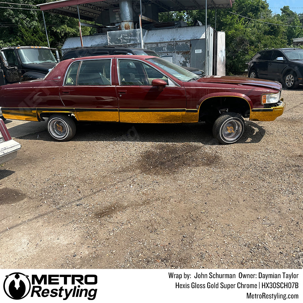 gold cadillac accent wrap