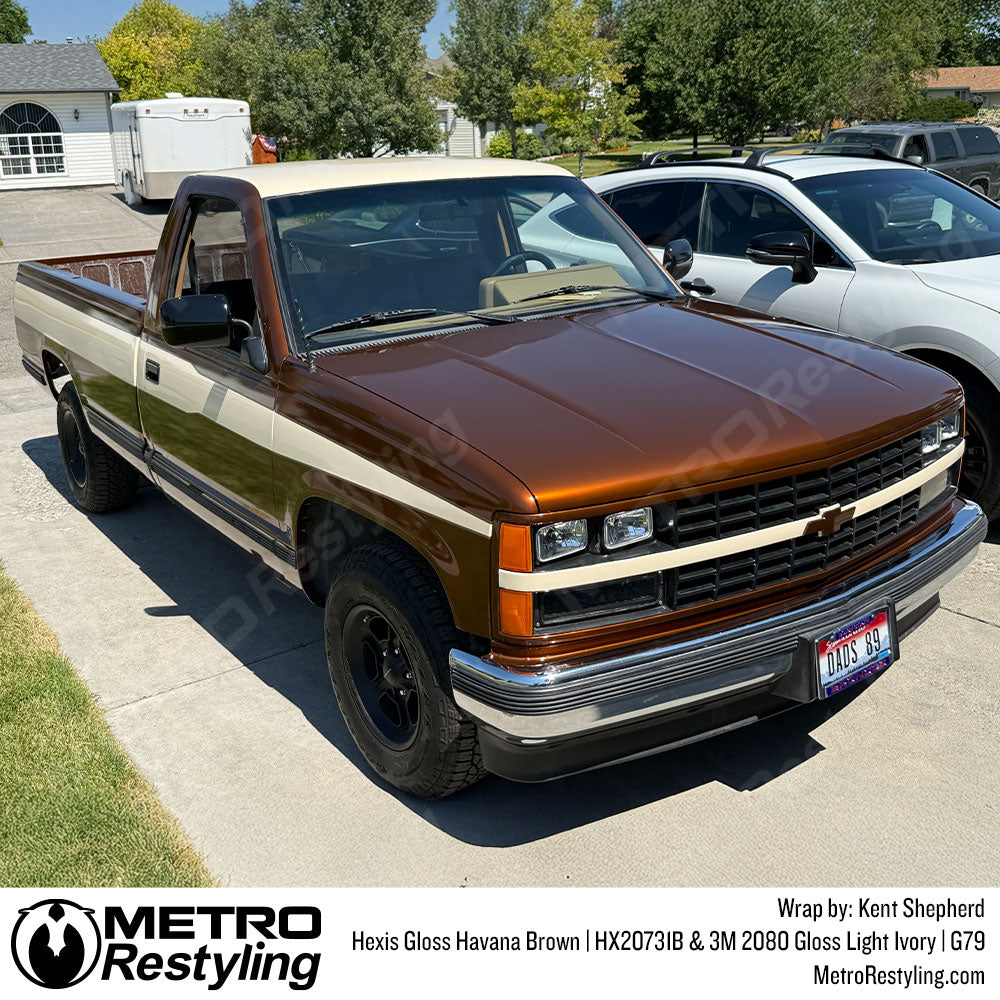havana brown truck wrap