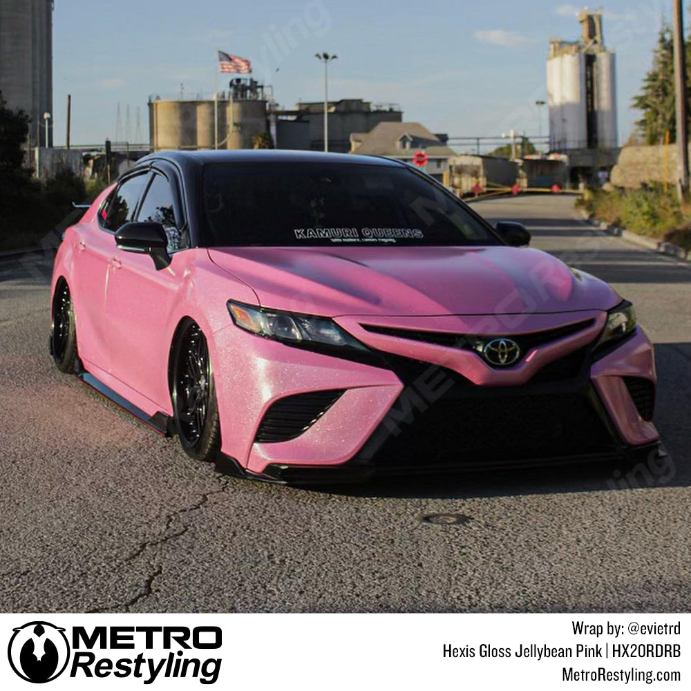 toyota pink vinyl wrap