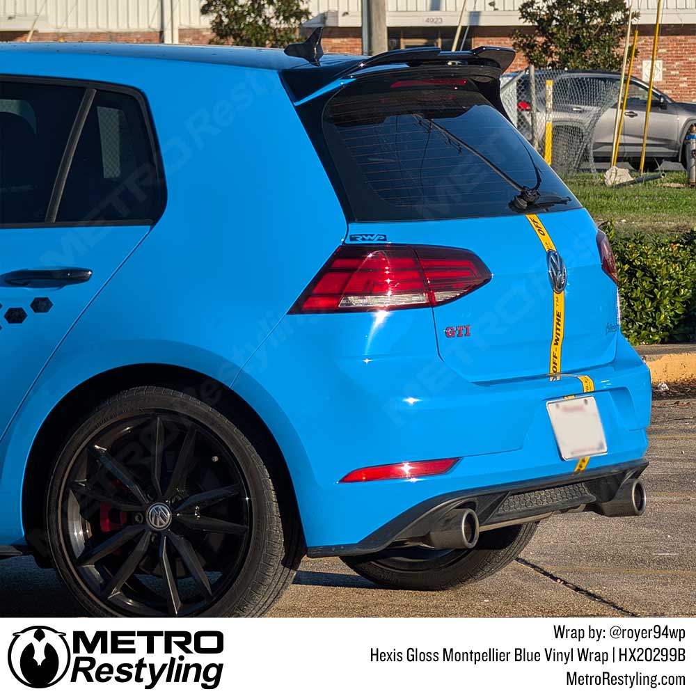 Hexis Gloss Montpellier Blue Vinyl Wrap | HX20299B