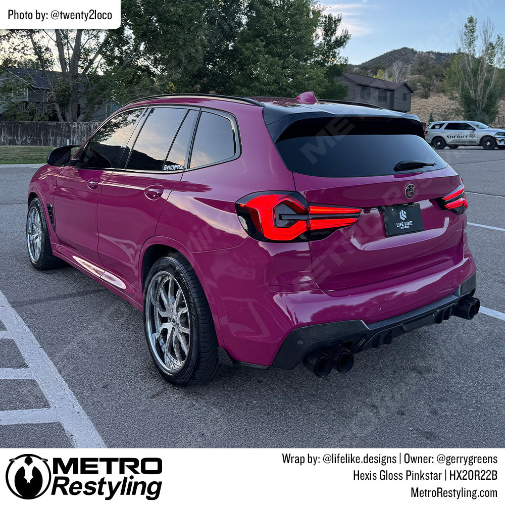 pink suv wrap