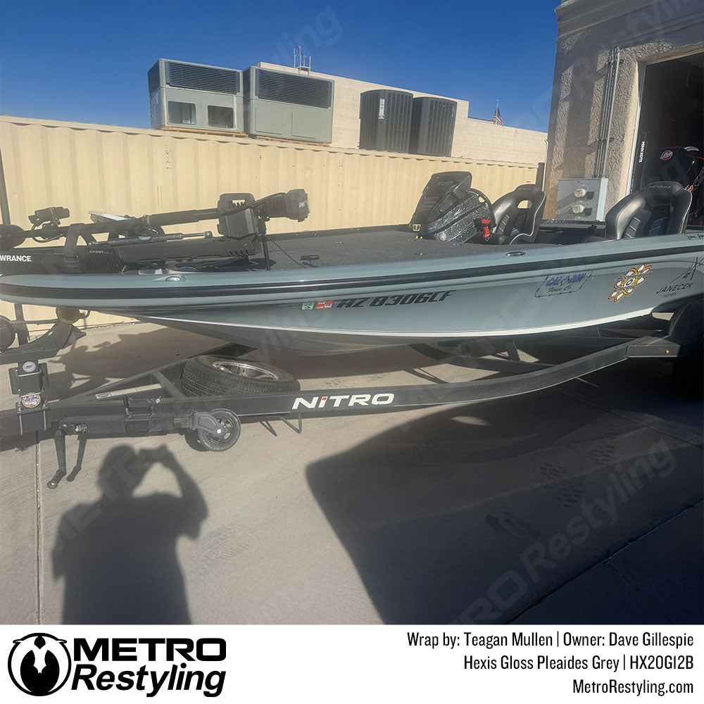 Hexis Gloss Pleaides Grey Boat Wrap