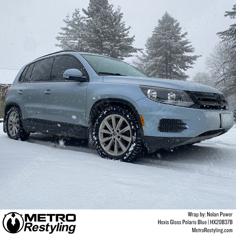 blue volkswagen wrap