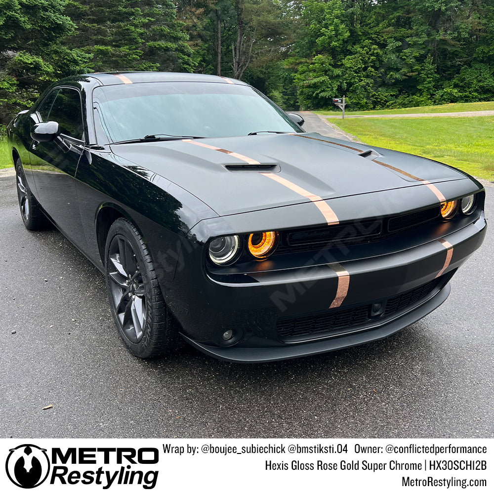 rose gold challenger stripe wrap