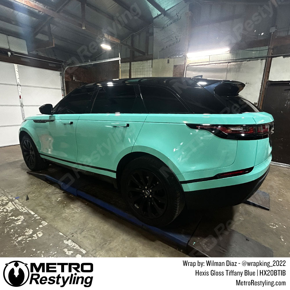 tiffany blue land rover wrap