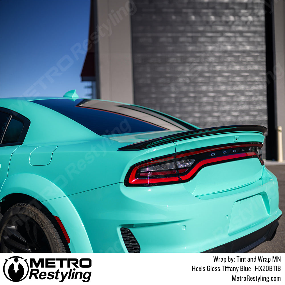 light blue charger wrap