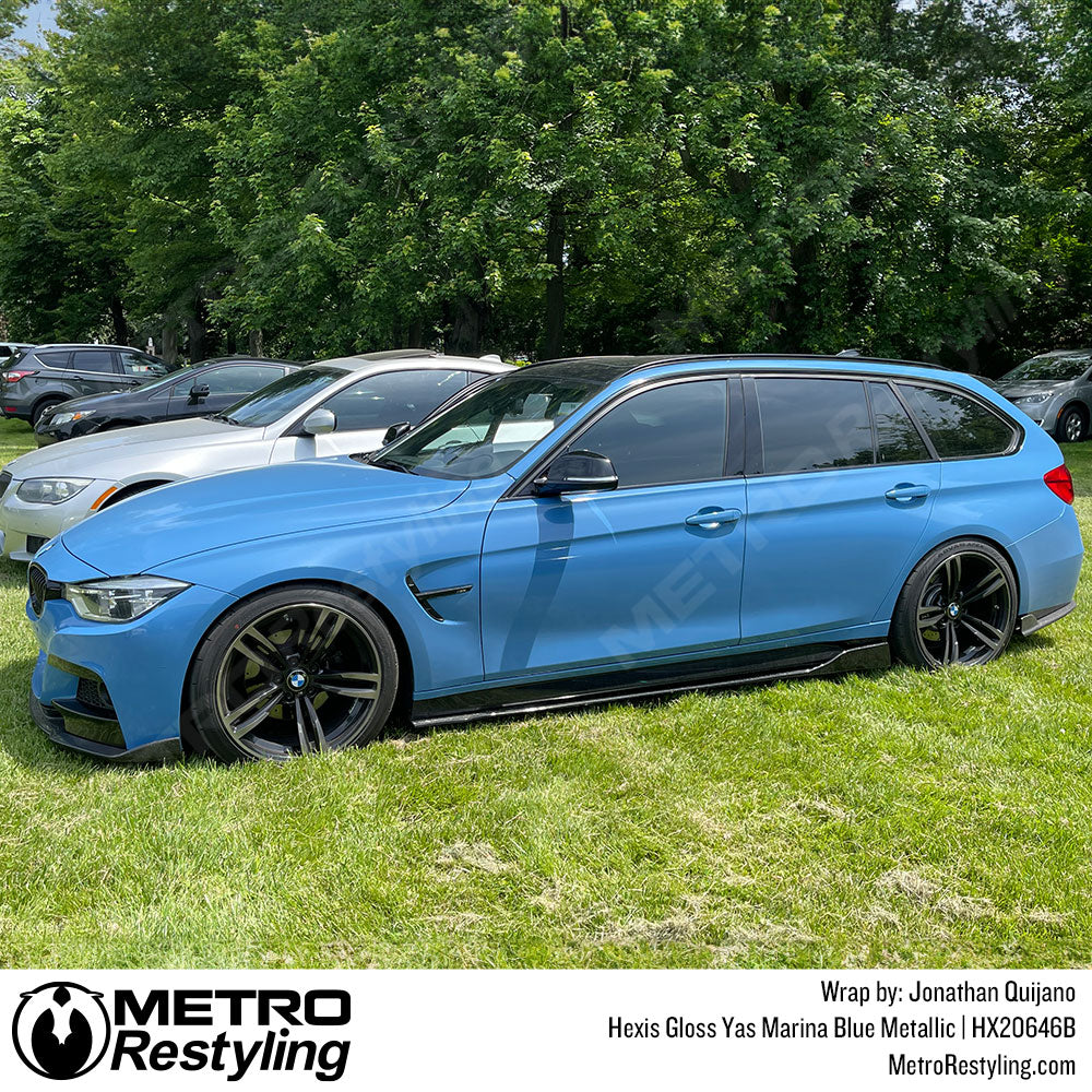 Blue BMW Vinyl Wrap