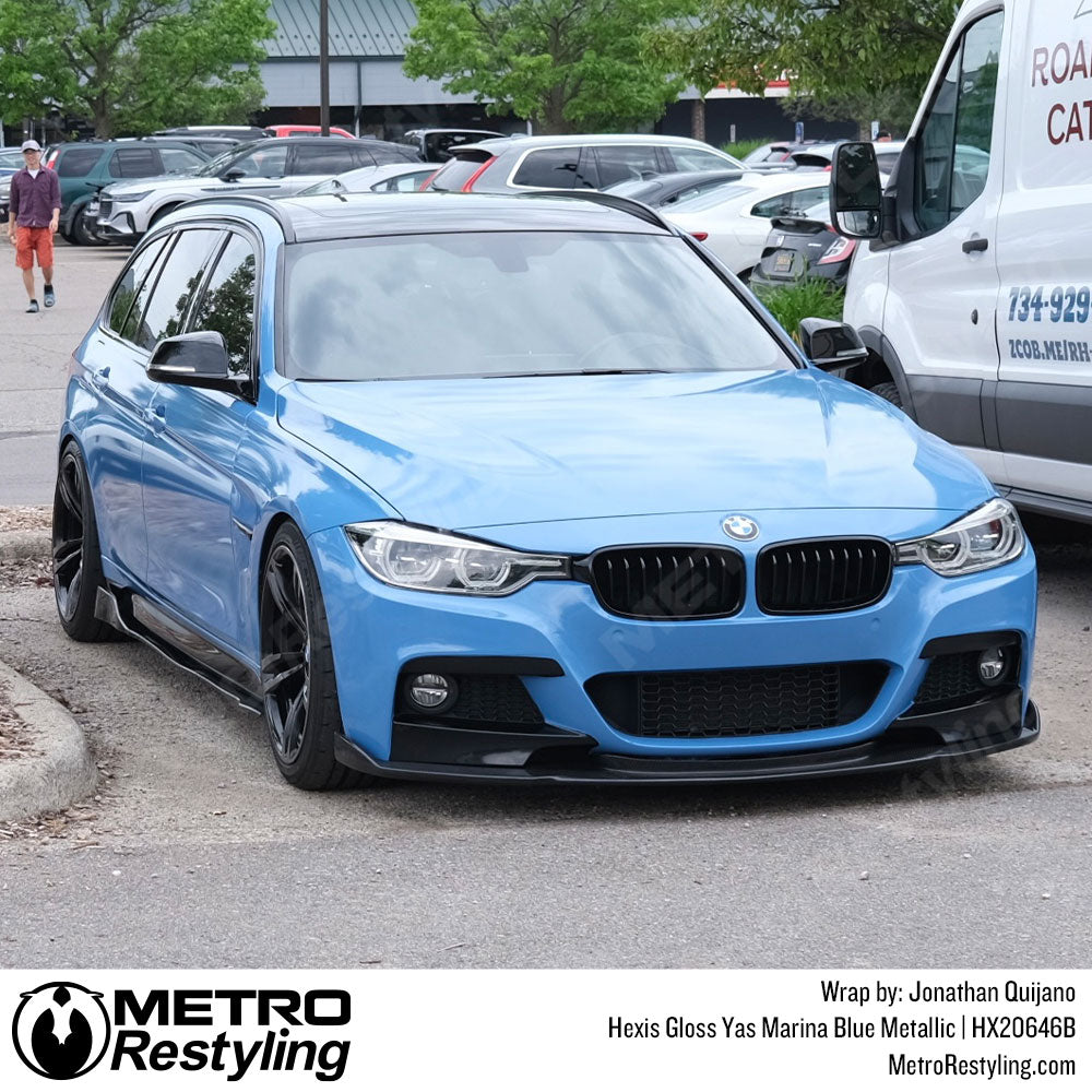 Blue BMW Wrap
