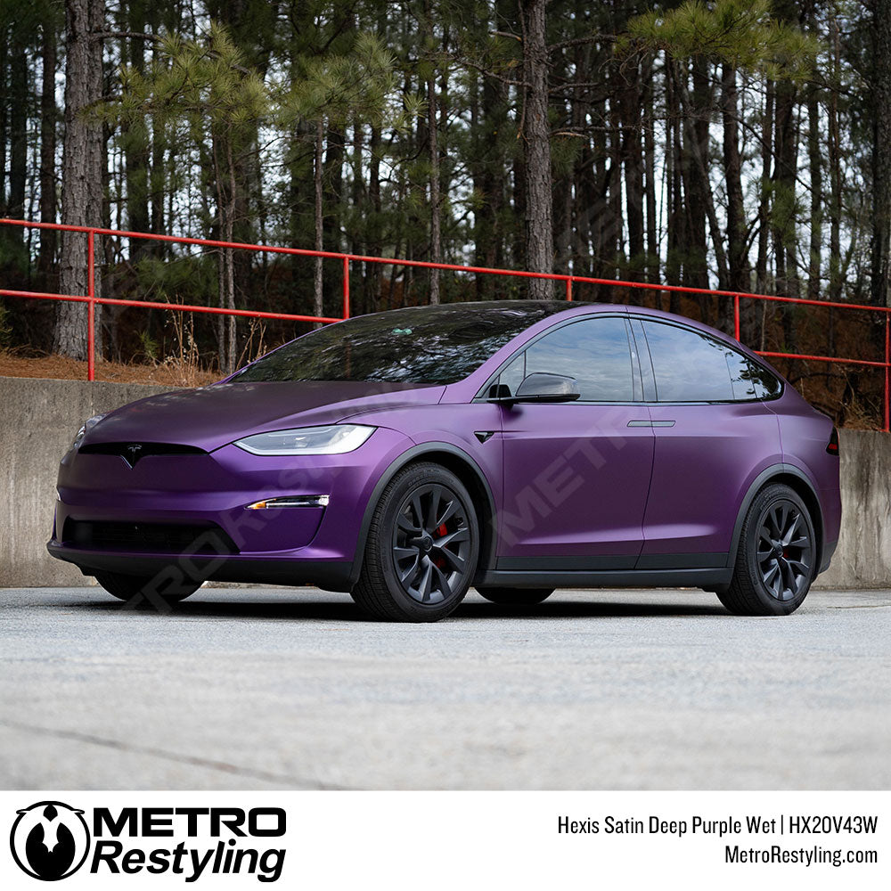 deep purple tesla wrap