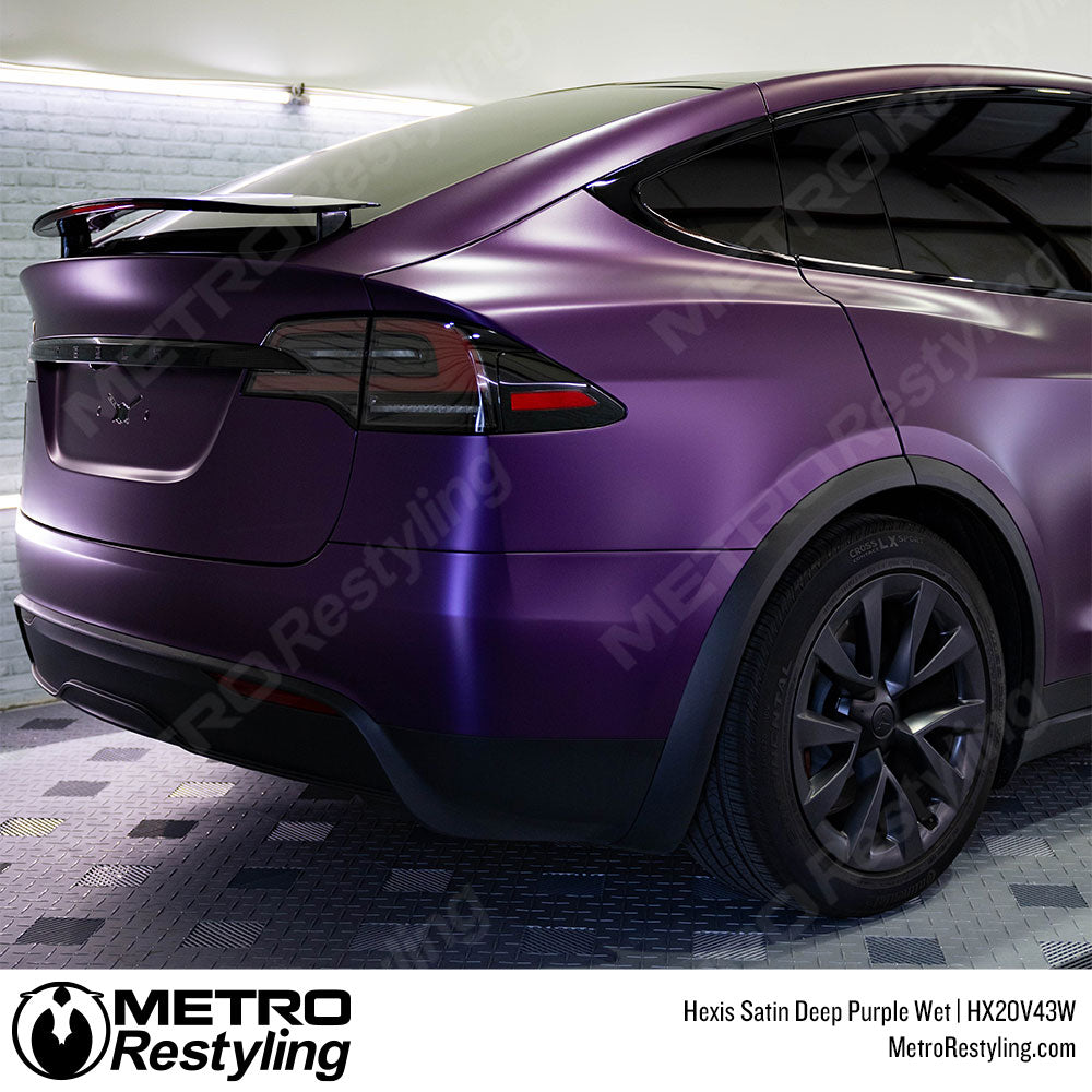deep purple tesla wrap