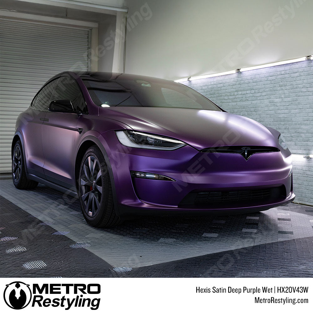 deep purple tesla wrap