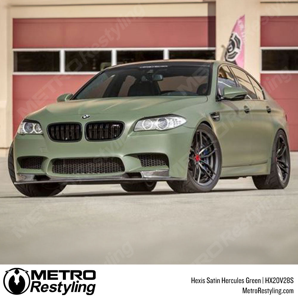 Hexis Satin Hercules Green Vinyl Wrap | HX20V28S