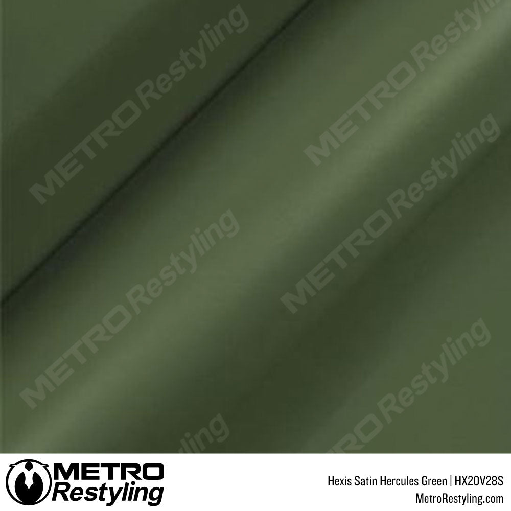 Hexis Satin Hercules Green Vinyl Wrap | HX20V28S