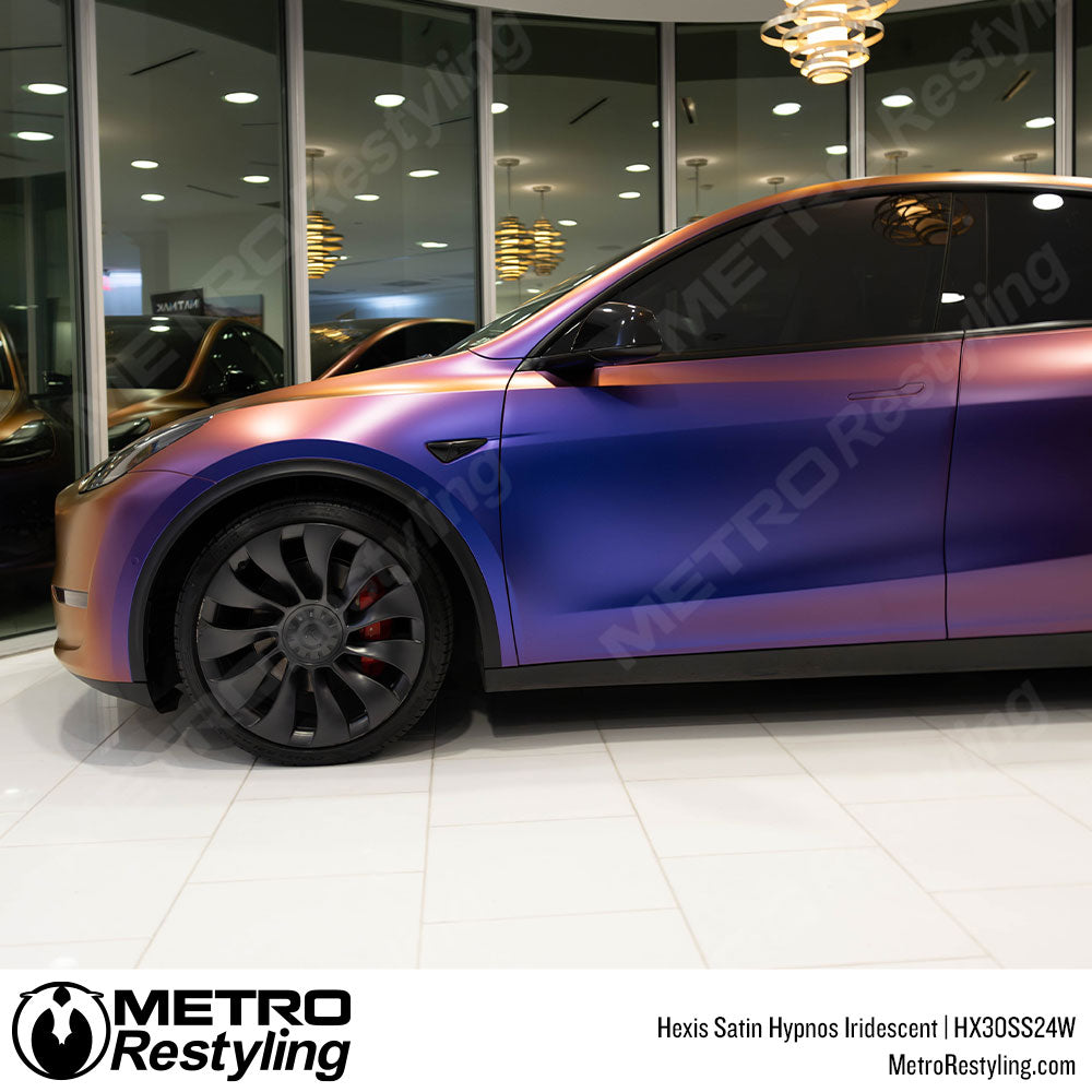 Iridescent Purple Tesla Vinyl Wrap