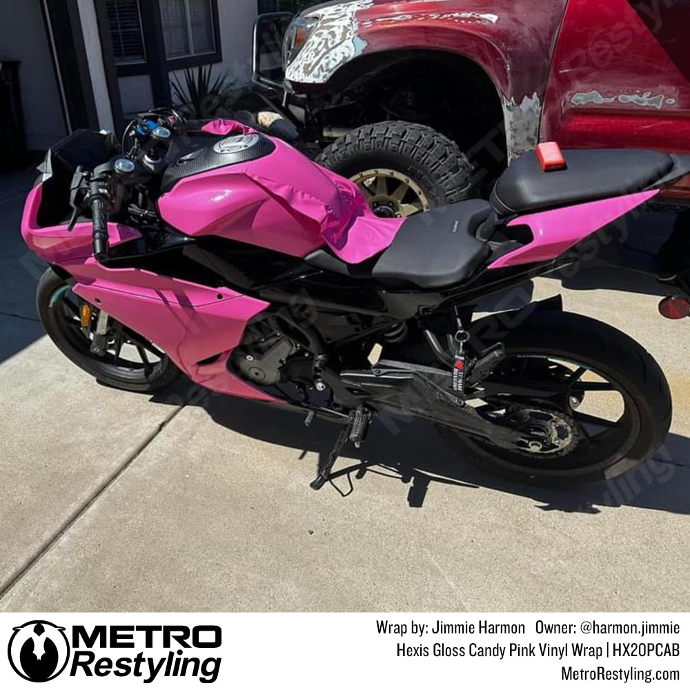 gloss candy pink vinyl