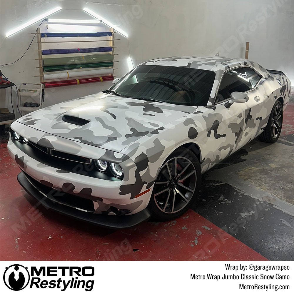 white camo charger wrap