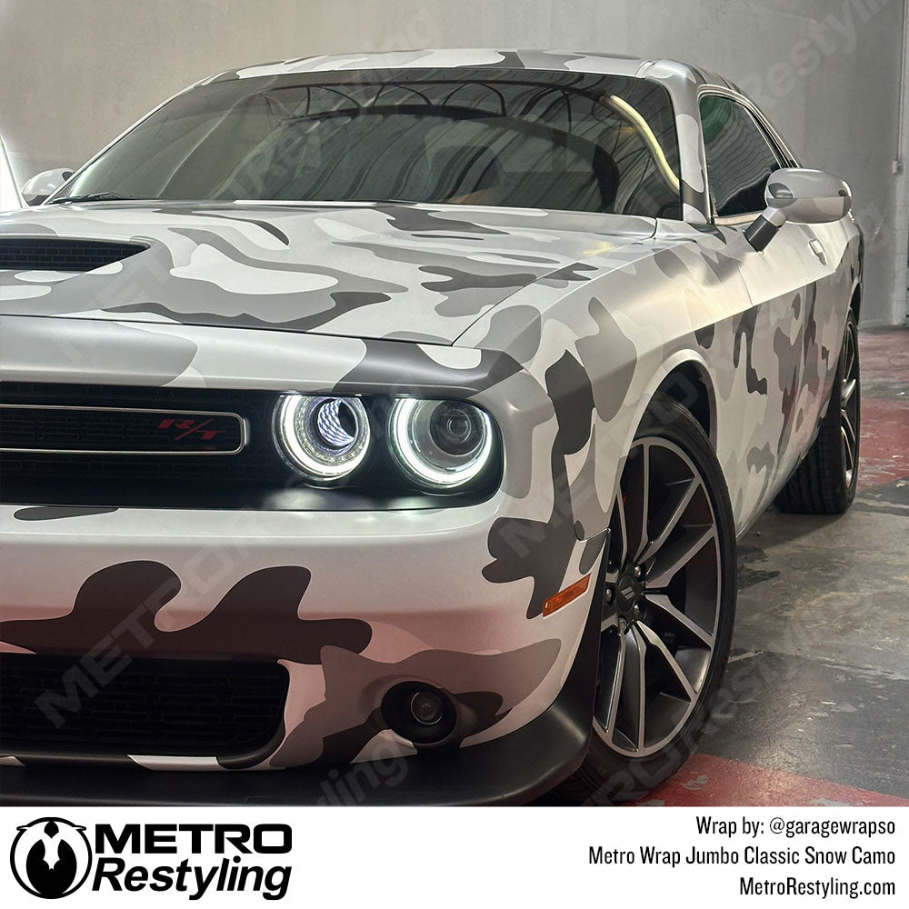 white camo charger wrap
