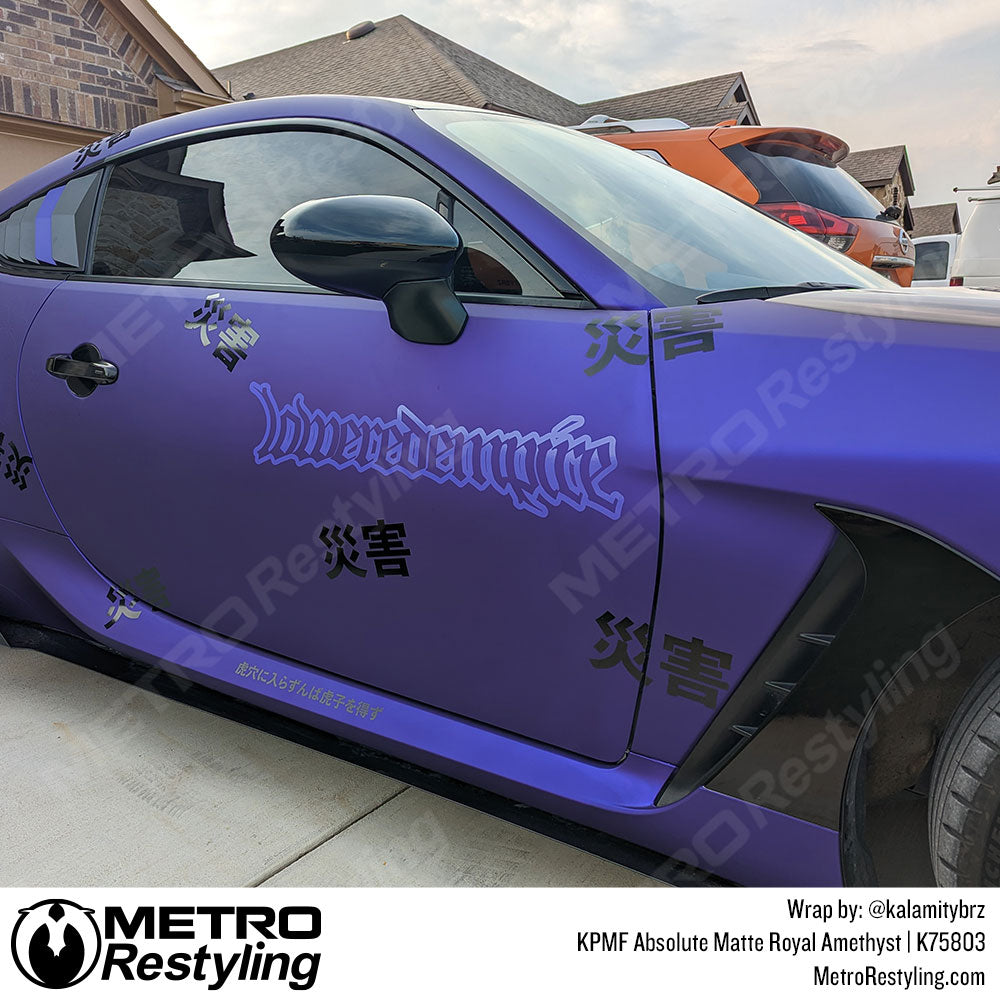 Matte Royal Amethyst Subaru Vinyl Wrapping