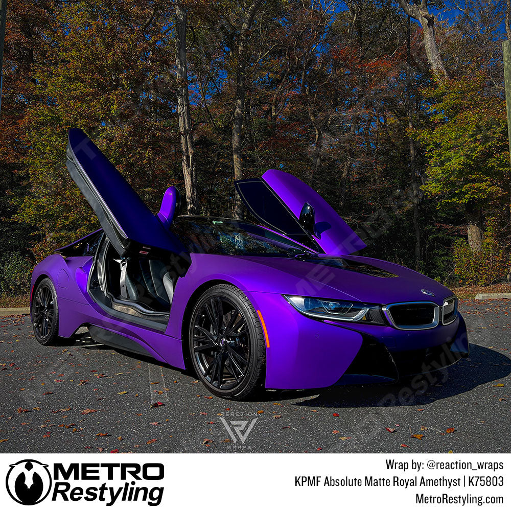 Purple bmw wrap