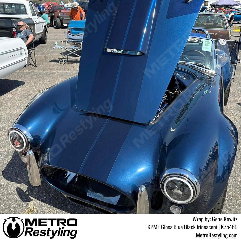 blue black shelby cobra wrap