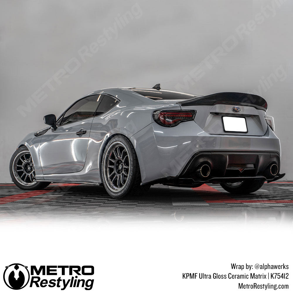 matrix gray car wrap