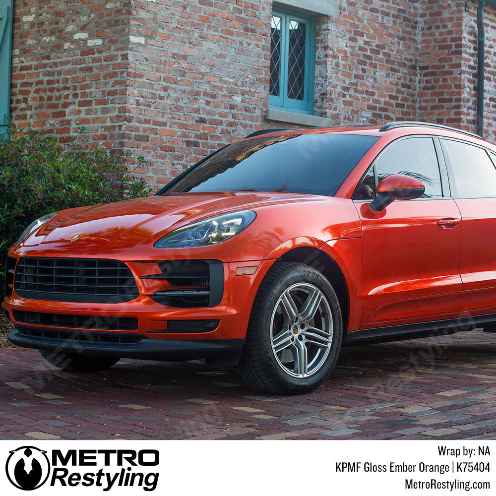 orange porsche vinyl