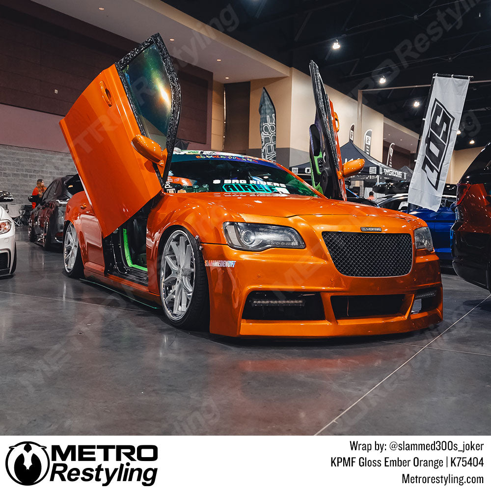 orange Chrysler wrap