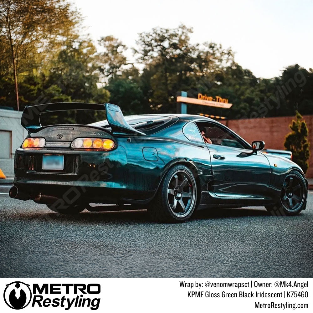 green toyota supra wrap