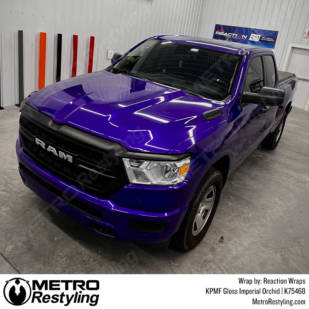 gloss purple dodge ram wrap
