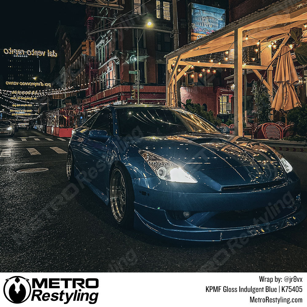 Gloss Indulgent Blue Toyota Vinyl Wrap