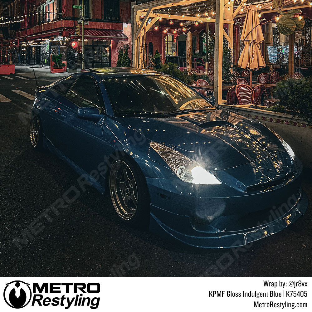 Gloss Indulgent Blue Vinyl Wrap Toyota