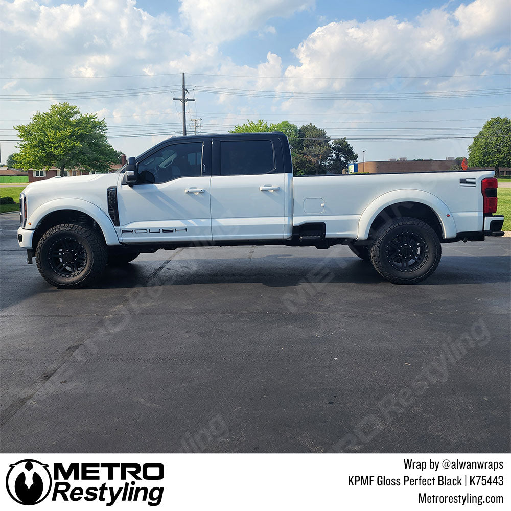gloss black ford roof wrap