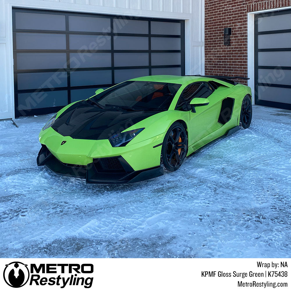 gloss surge green lambo wrap