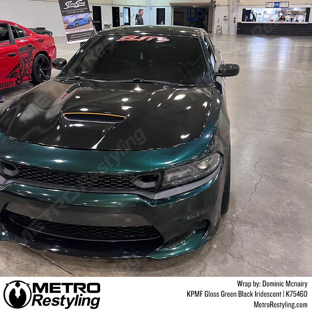 green black charger wrap