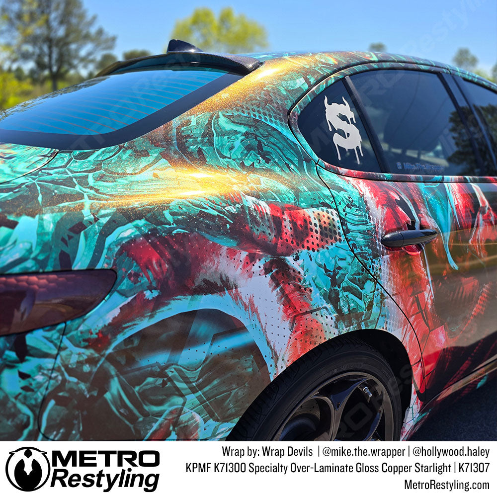 Gloss Copper Starlight custom wrap