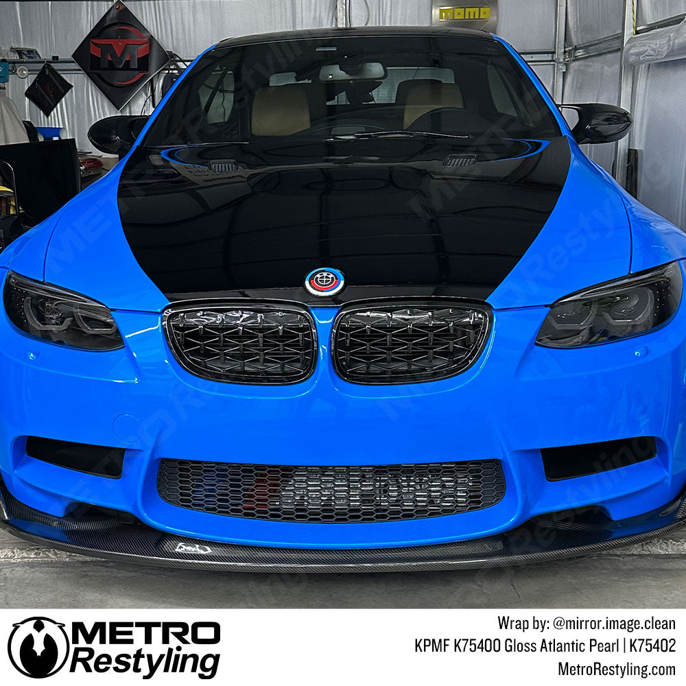 bright blue bmw wrap