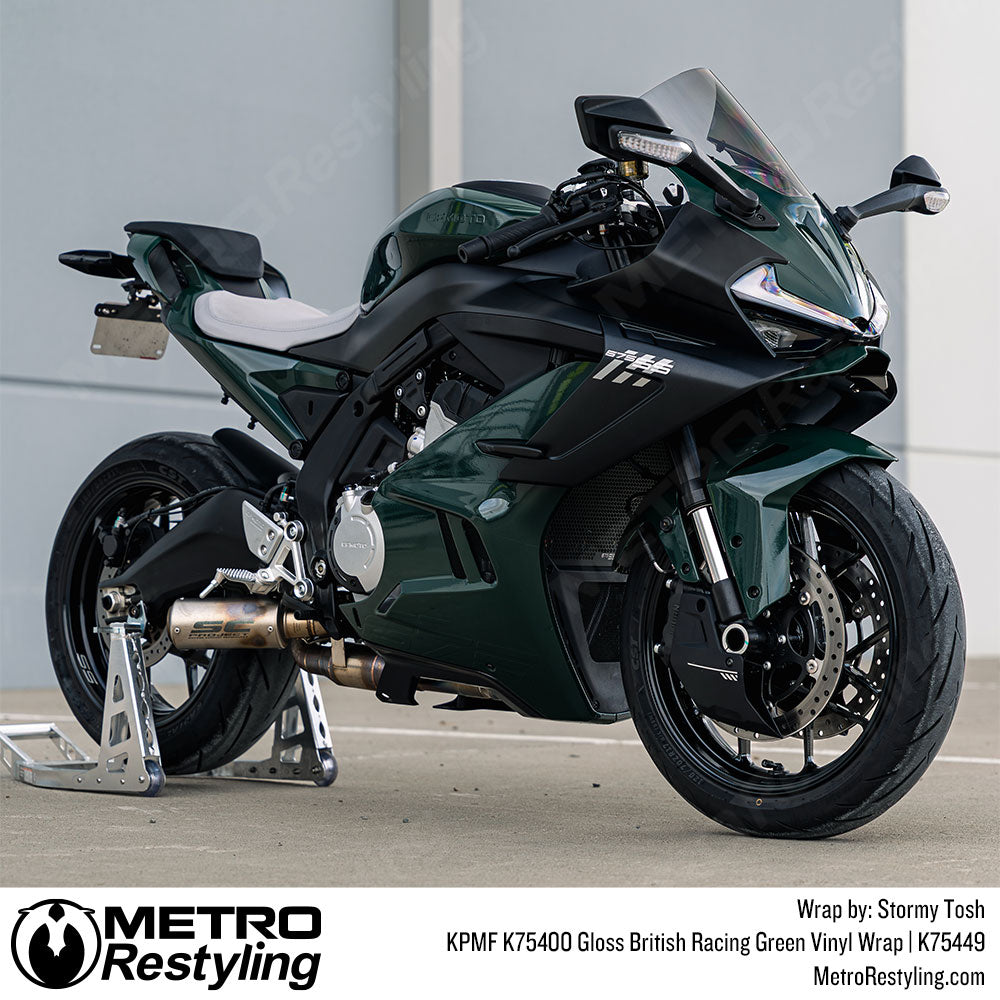 KPMF K75400 Gloss British Racing Green Vinyl Wrap K75449
