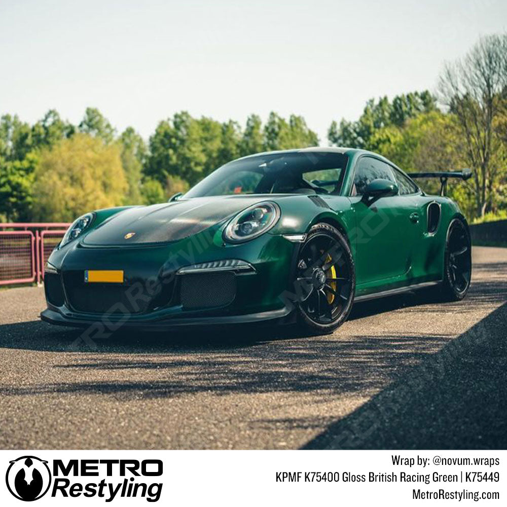 Green porsche wrap