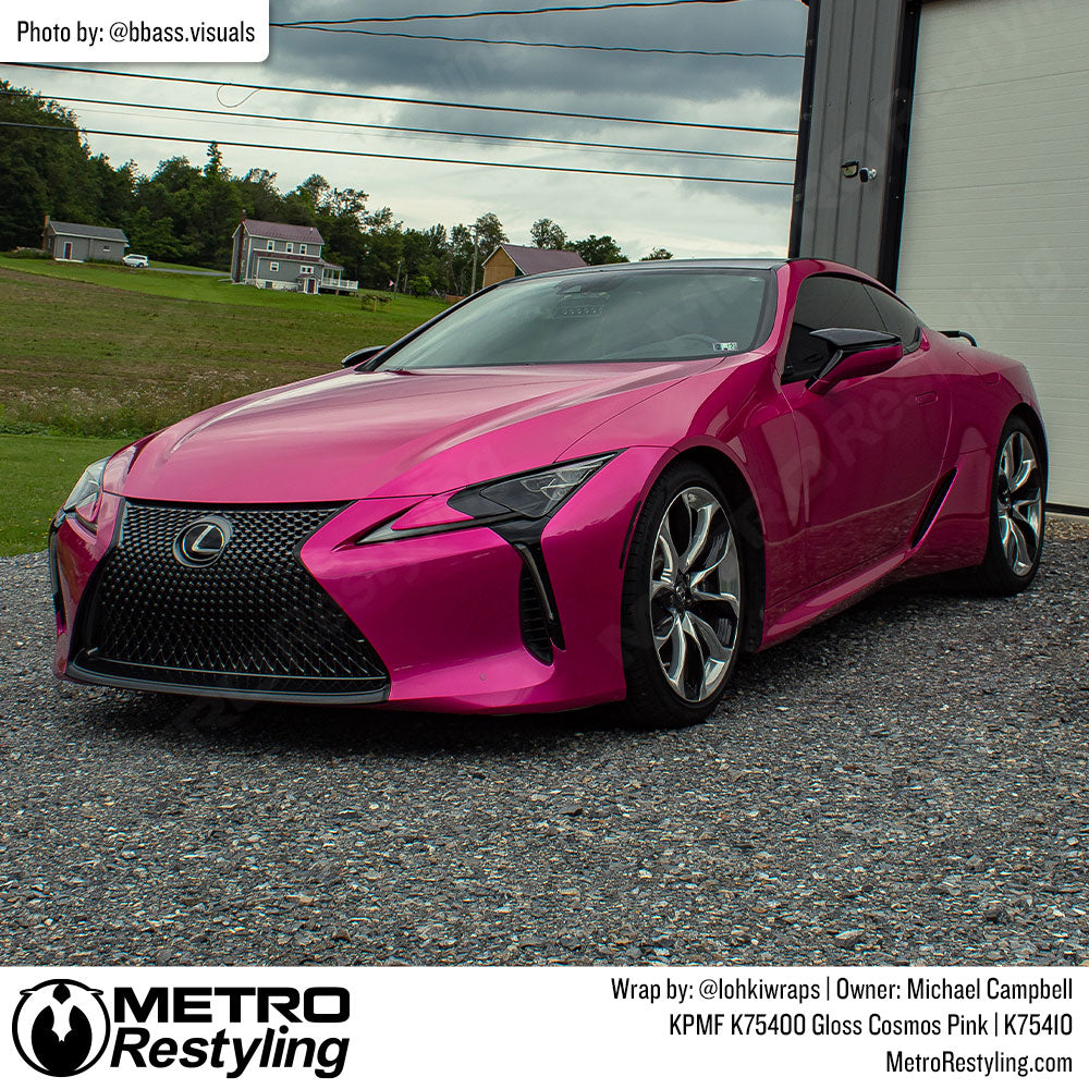 gloss pink lexus wrap